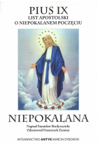 Niepokalana - Encyklika dogamtyczna o Niepokalanym Poczęciu oraz zbiór wierszy Stanisława Berdyszyńskiego ilustrowanych grafikami Franciszka Zamiana ku czci Niepokalanej.